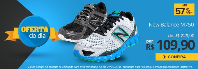 Oferta do Dia! New Balance M750