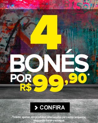 4 Bonés por R$ 99,90