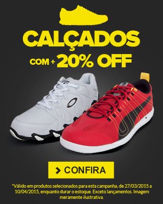 Calçados com +25% Off