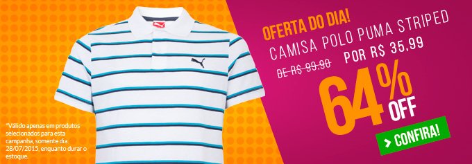 Camisa Polo Puma Striped