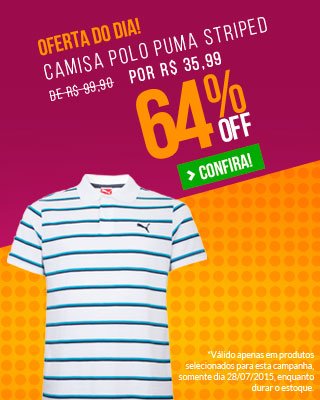 Camisa Polo Puma Striped