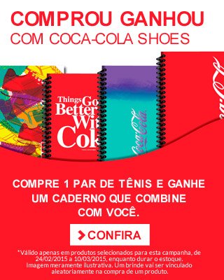 COMPROU GANHOU COM COCA-COLA SHOES