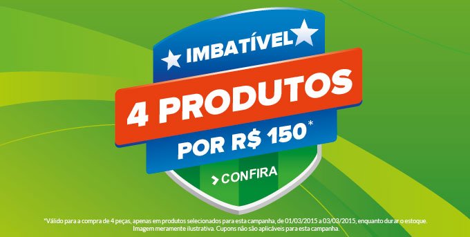 Imbativel - 4 produtos por R$ 150,00